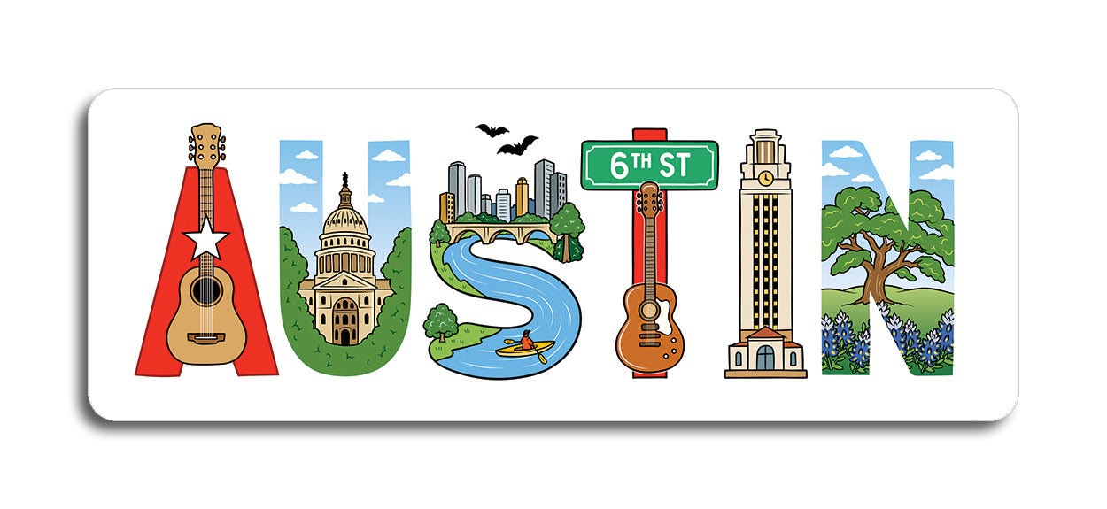 Die Cut Sticker - Austin Icons