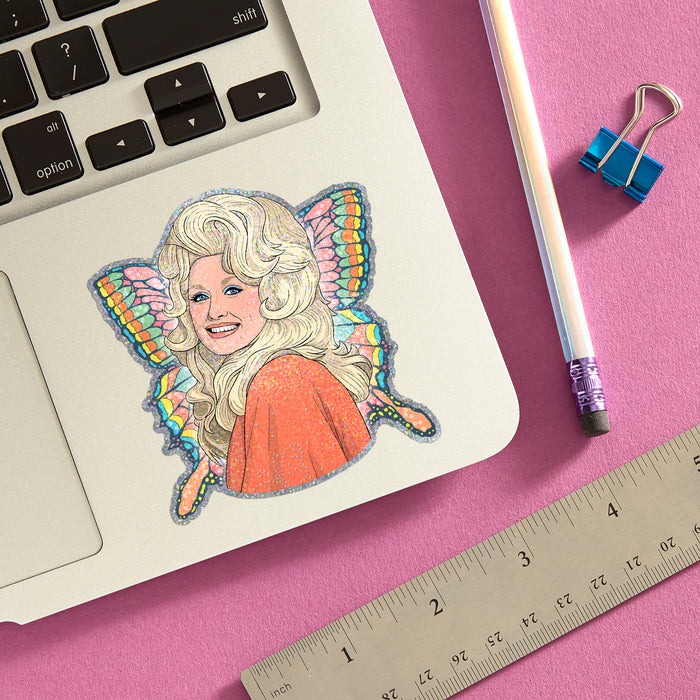 Die Cut Sticker - Dolly Glitter Butterfly