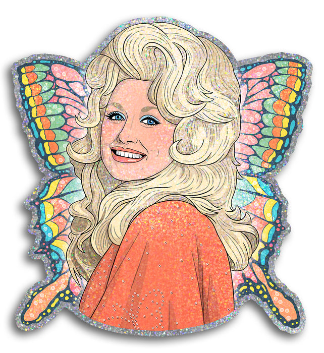 Die Cut Sticker - Dolly Glitter Butterfly