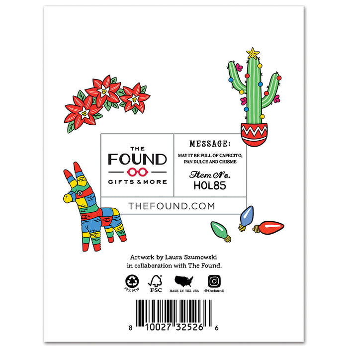 Cafecito Holidays Con Chisme Feliz Navidad Christmas Card