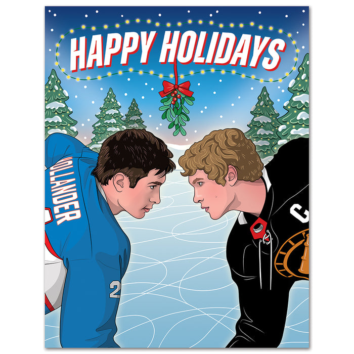 Heated Rivalry Happy Holidays Christmas Card