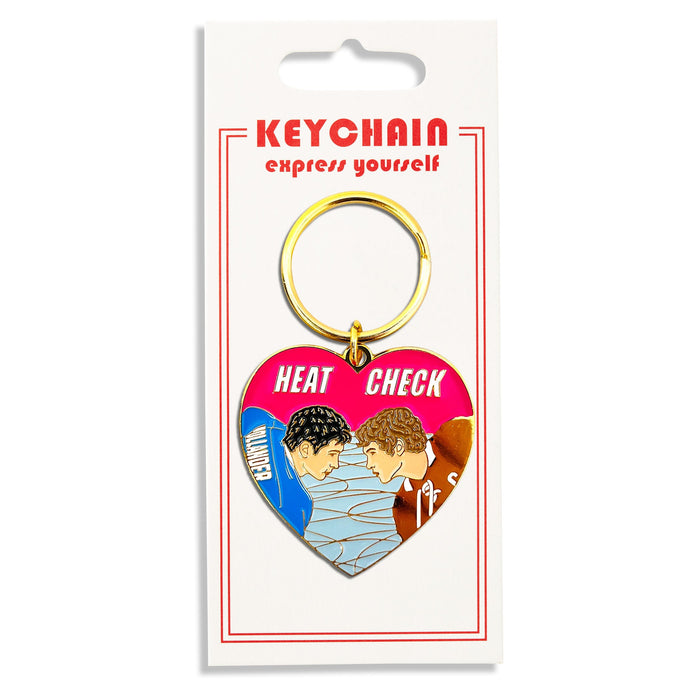 Keychain - Heated Rivalry Heat Check Heart