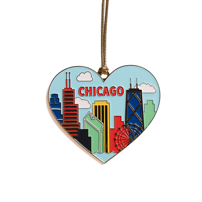 Ornament - Chicago Skyline Heart