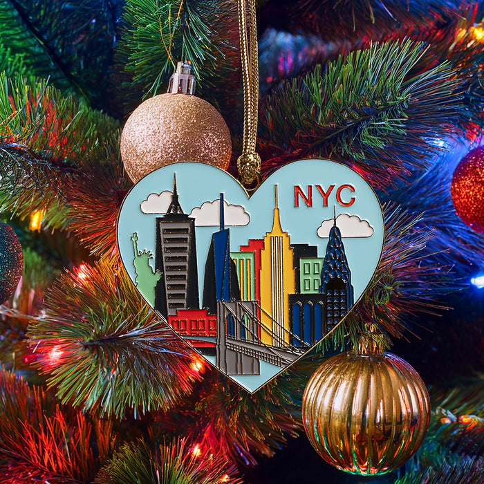 Ornament - New York NYC Skyline Heart