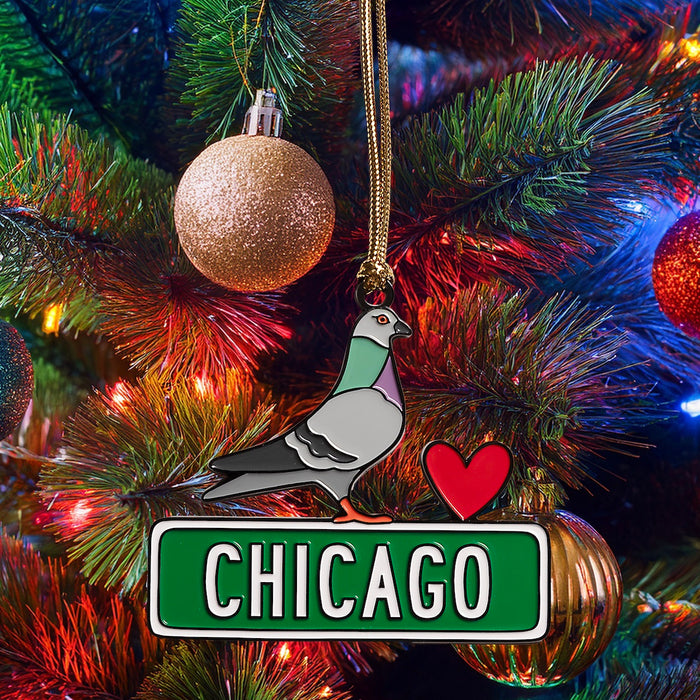 Ornament - Chicago Pigeon