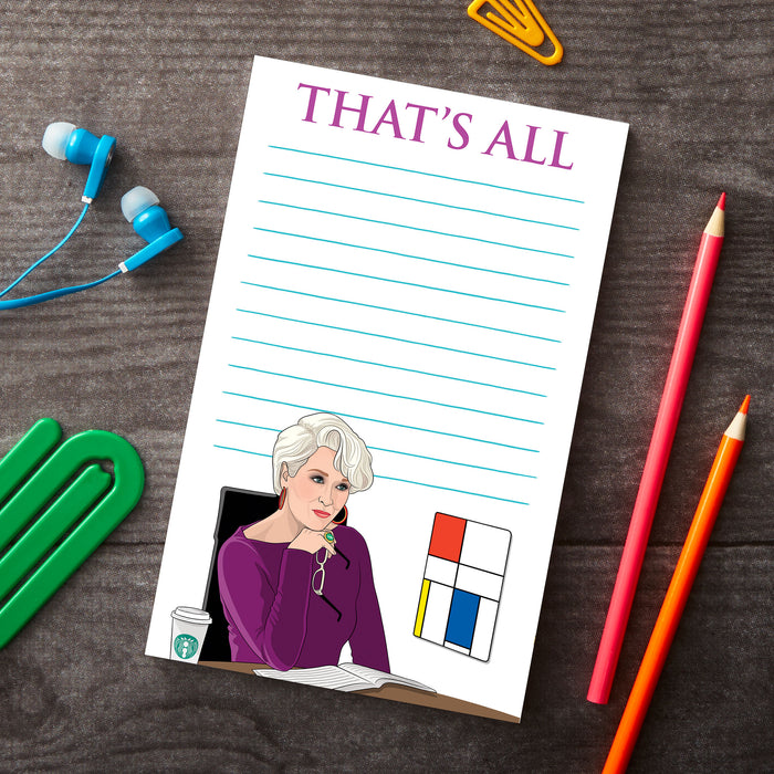Notepad: The Devil Wears Prada That's All