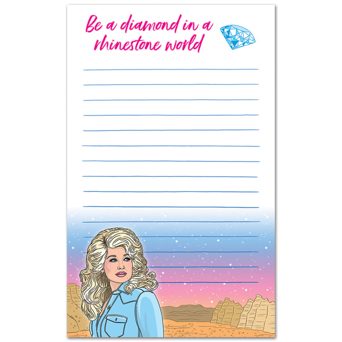 Notepad: Dolly Diamond in a Rhinestone World