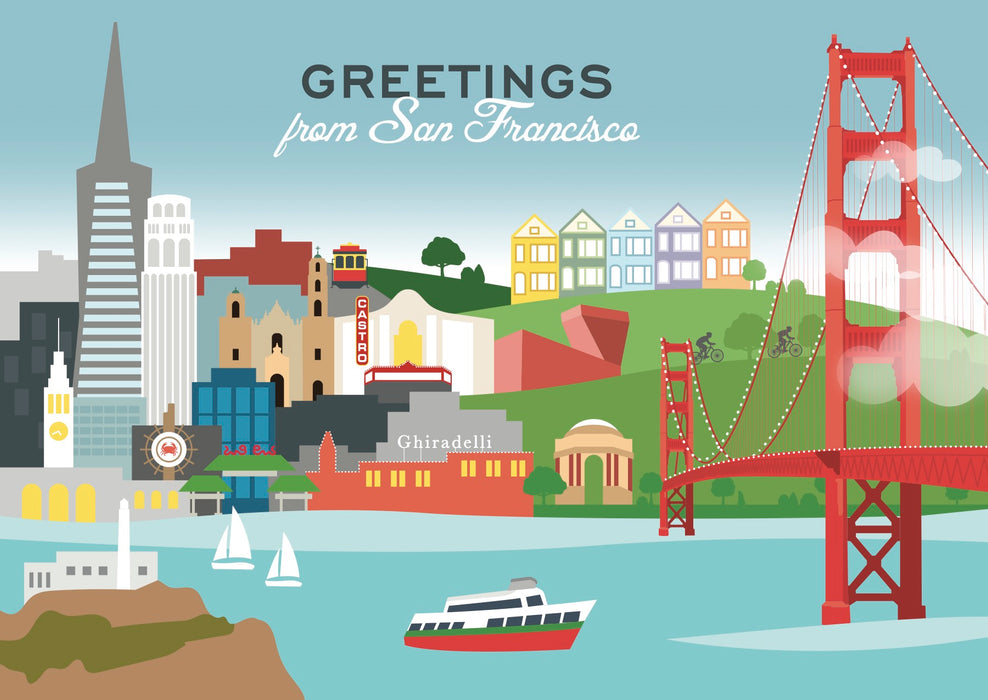 Postcard - Greetings From San Francisco