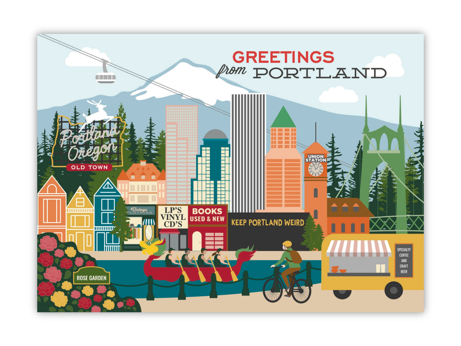 Postcard - Portland Skyline