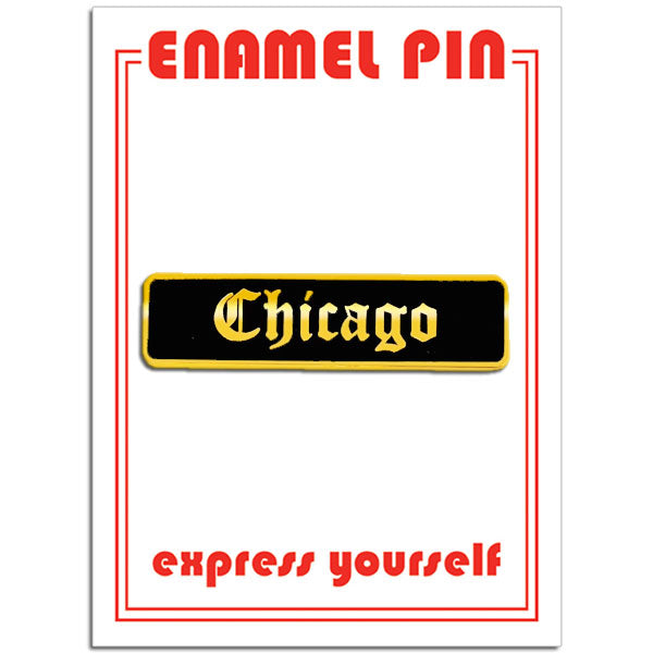 Pin - Chicago (Old English)