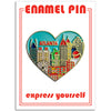 Pin - Atlanta Skyline Heart