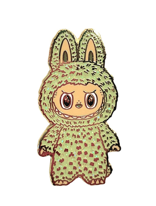 Pin - Labubu Green Grape (w/ Glitter)