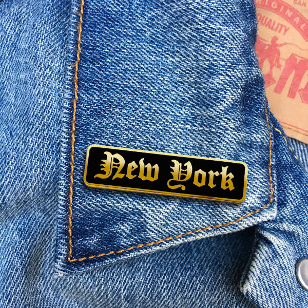 Pin - New York (Old English)