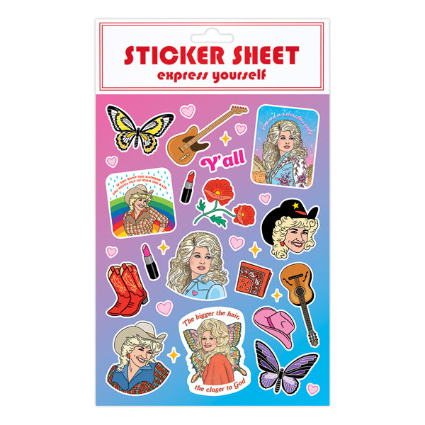 Sticker Sheet - Cowgirl Dolly