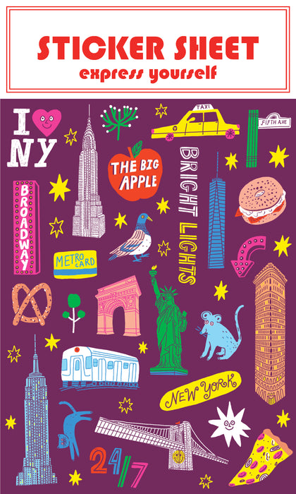 Sticker Sheet - NYC New York Icons