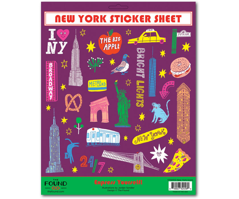 Sticker Sheet - NYC New York Icons