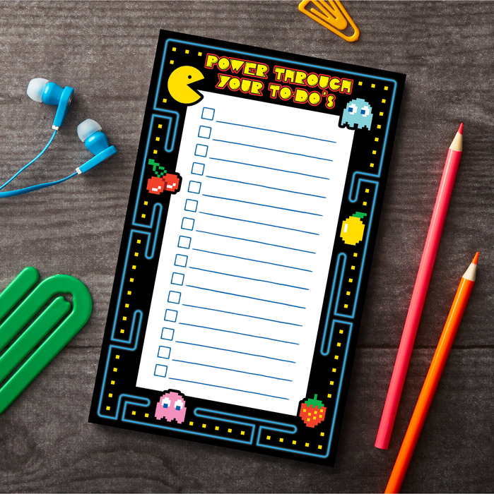 Notepad: Retro Arcade Power Through Your To Do's