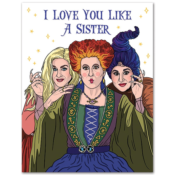 Hocus Pocus I Love You Like a Sister Card