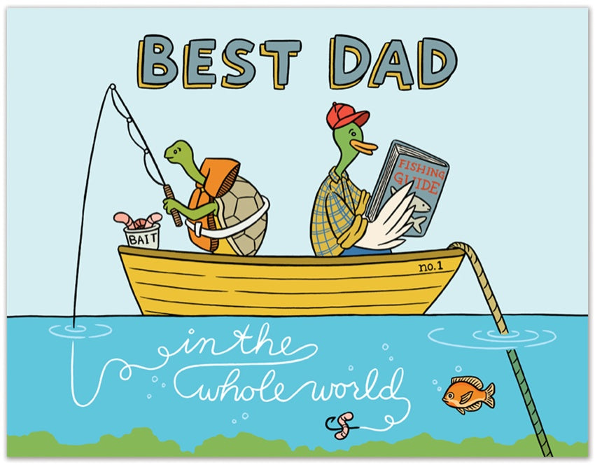 Best Dad Fishing Father's Day Card — The Found