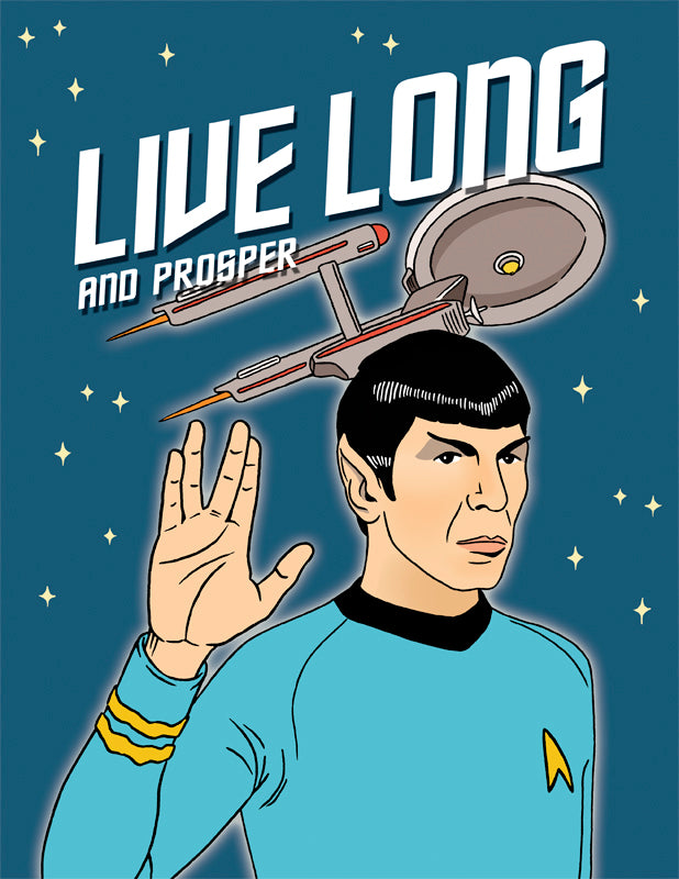 STAR TREK Live Long and Prosper Scarf Gifts for Men and Women - Spock Scarf  Merchandise