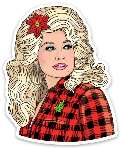 Die Cut Sticker - Dolly Xmas