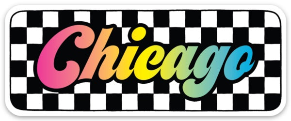 Die Cut Sticker - Chicago (Checkered)