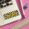 Die Cut Sticker - New York (Checkered)