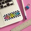 Die Cut Sticker - Los Angeles (Checkered)