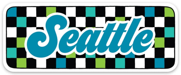 Die Cut Sticker - Seattle (Checkered)