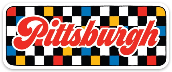 Die Cut Sticker - Pittsburgh (Checkered)