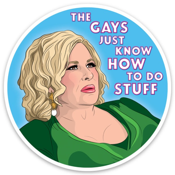 Die Cut Sticker - Jennifer Coolidge Gays Do Stuff