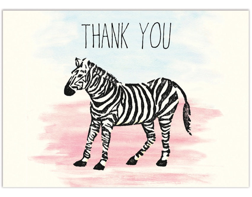 Zebra Thanks (4-bar)
