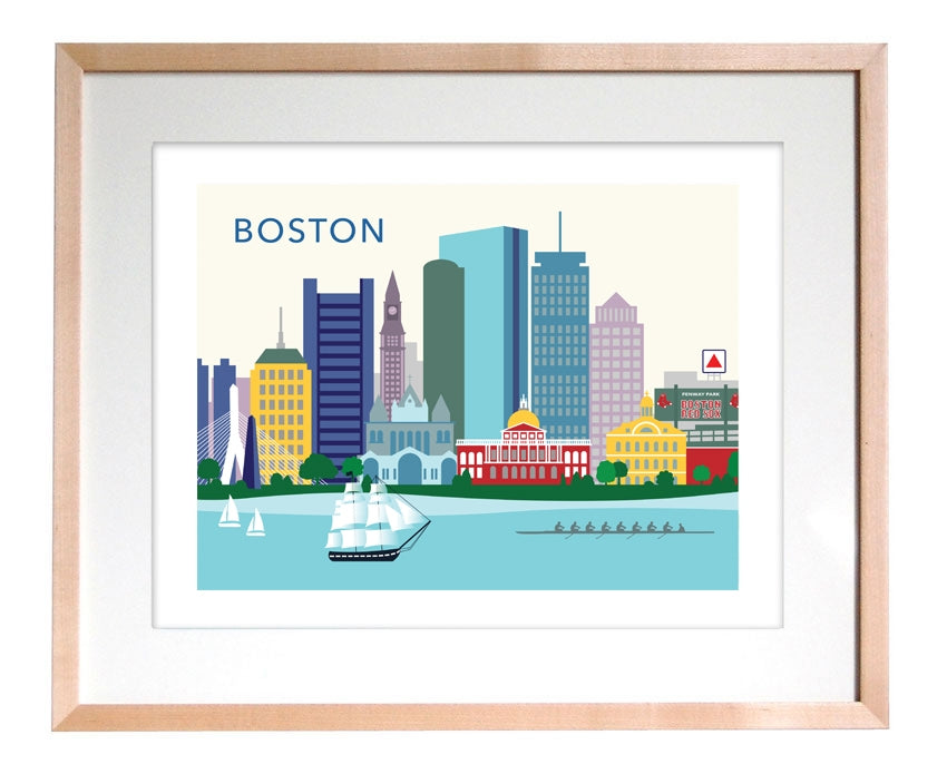 Art Print - Boston Skyline