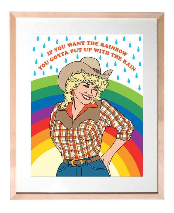 Art Print - Cowgirl Rainbow