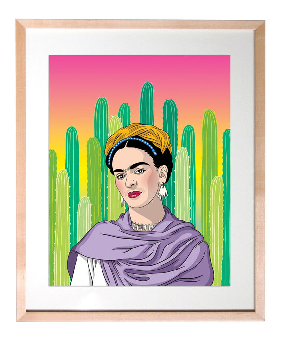 Art Print - Artista Mexicana Shawl + Cacti