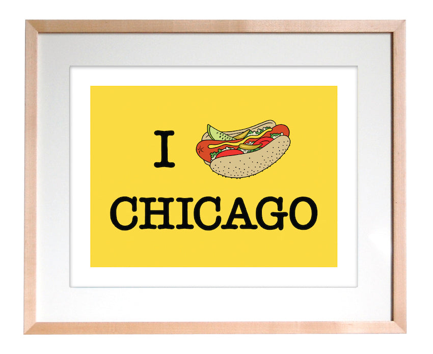 Art Print - I Hot Dog Chicago