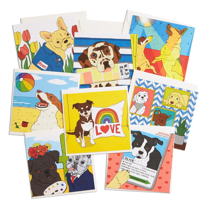 Dogs To Love Square Set (8/box)