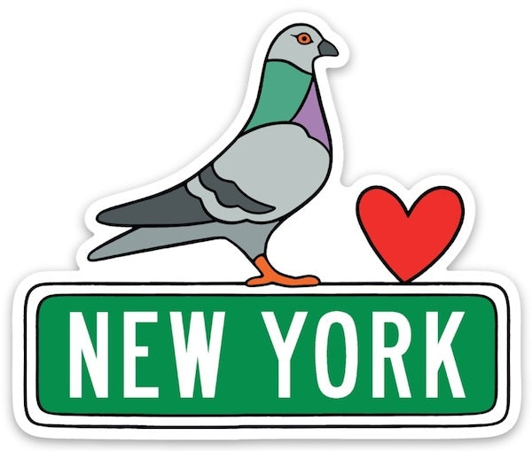 Die Cut Sticker - New York Pigeon