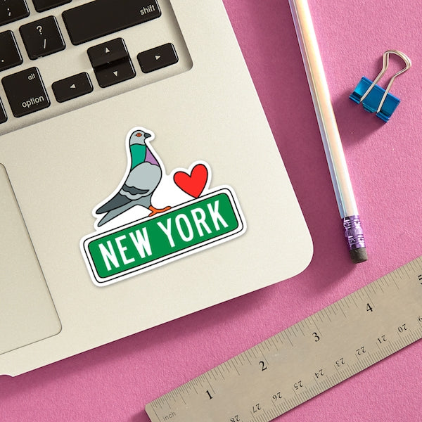 Die Cut Sticker - New York Pigeon