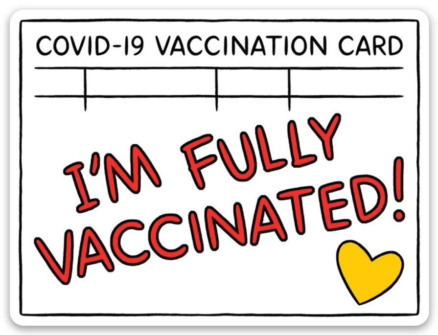Die Cut Sticker - Vaccination Card