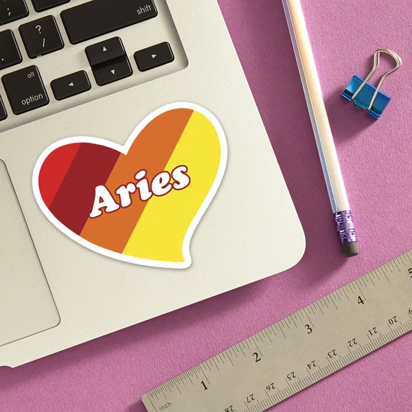 Die Cut Sticker - Aries Heart