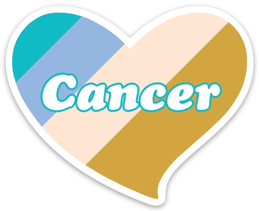 Die Cut Sticker - Cancer Heart