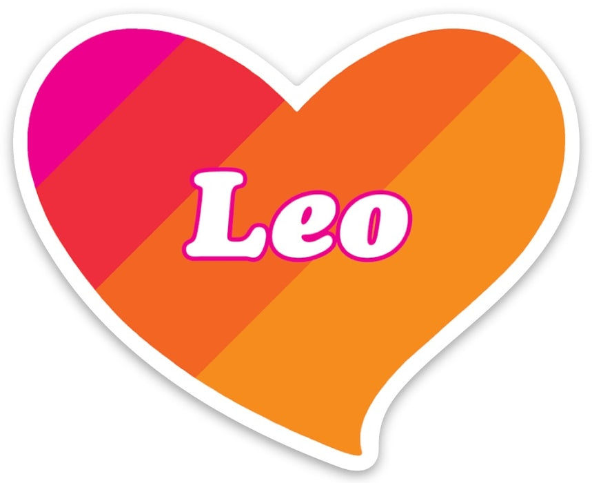 Die Cut Sticker - Leo Heart