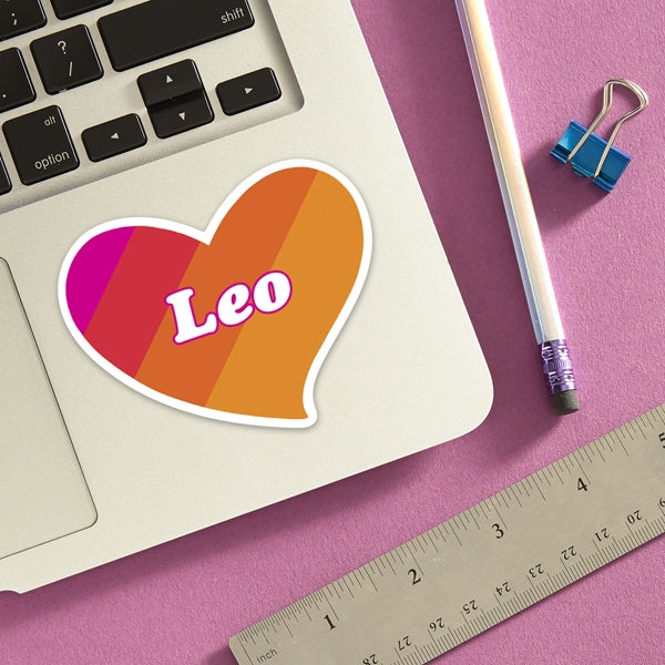 Die Cut Sticker - Leo Heart