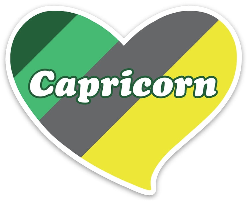 Die Cut Sticker - Capricorn Heart