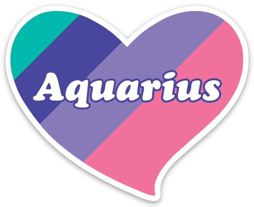 Die Cut Sticker - Aquarius Heart