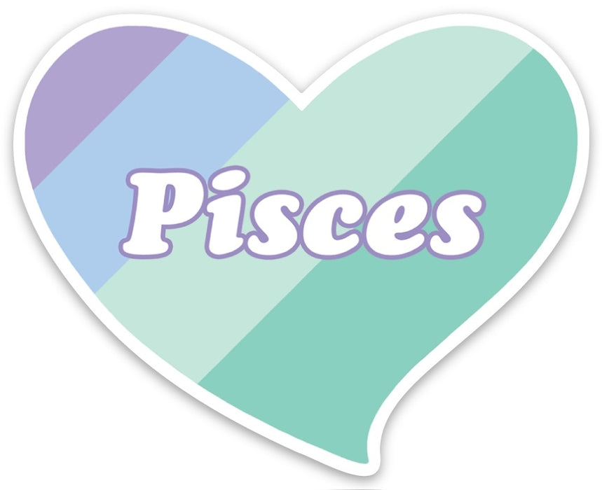 Die Cut Sticker - Pisces Heart