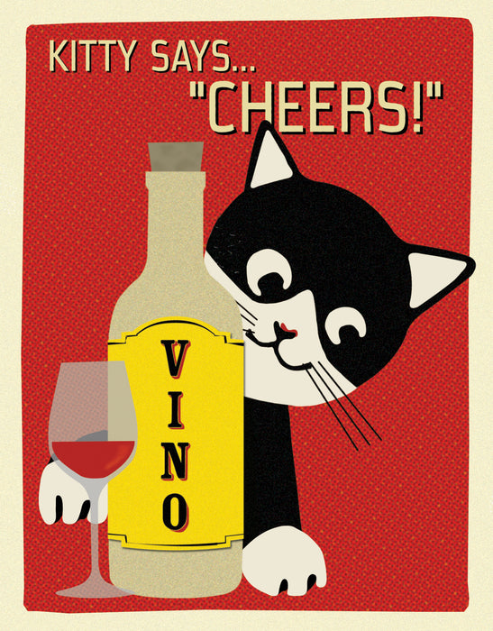 Kitty Says "Cheers!"