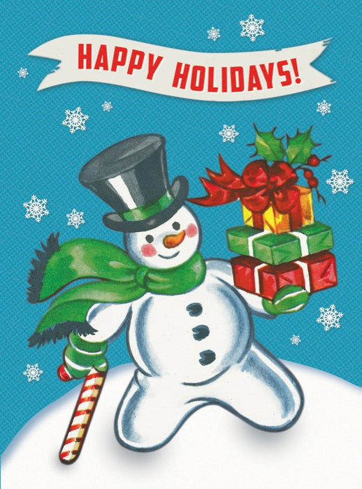 Snowman with Candy Cane
