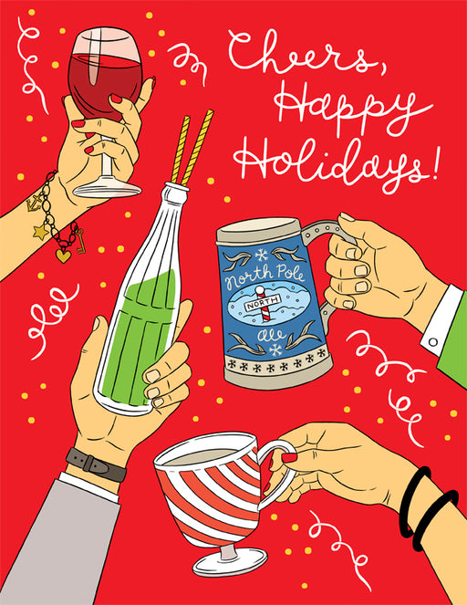 Happy Holidays- Cheers to sparkling YOU!- Kraft Wrapping Paper –  SpreadYourSunshine